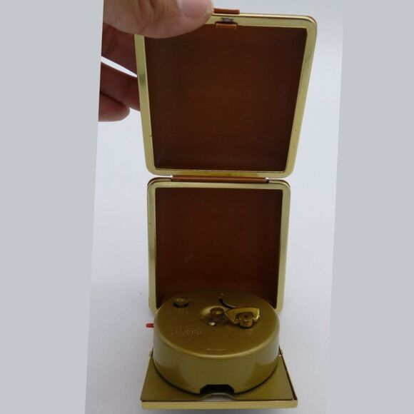 Equity Brown With Gold Trim Wind Up Travel Alarm Clock - Picture 6 of 7